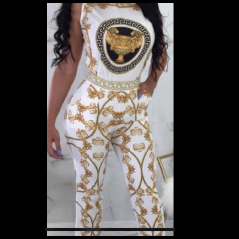 Chain baroque jumpsuit